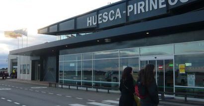 Aeropuerto de Huesca, España.