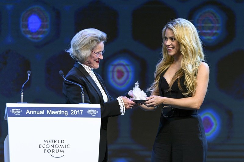 Shakira en Davos