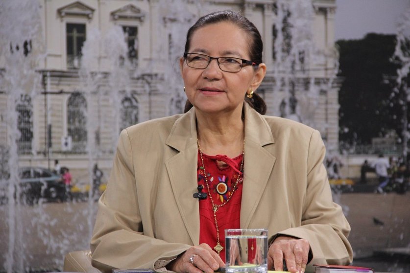 Norma Guevara en la entrevista El Salvador Ahora.