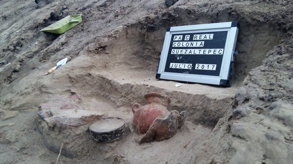 Vasijas y piezas de ceramica descubiertas en Tecla