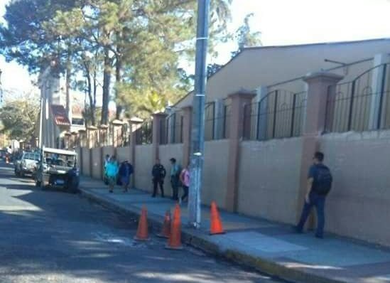 Amenaza de bomba en Santa Tecla