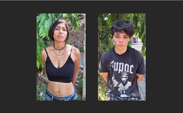 Rosa Andrea Marín y Jonathan Alejandro López, hurto de motocicleta y posesión de drogas