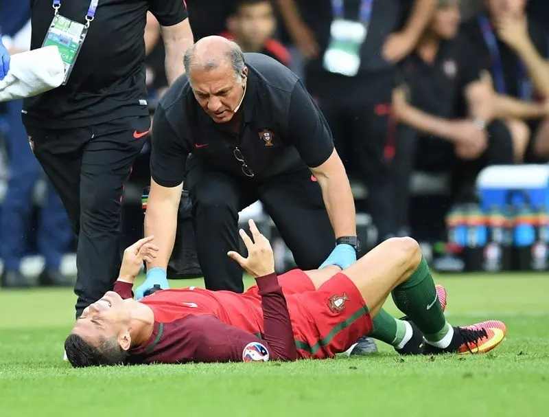 Cristiano Ronaldo lesi&oacute;n3