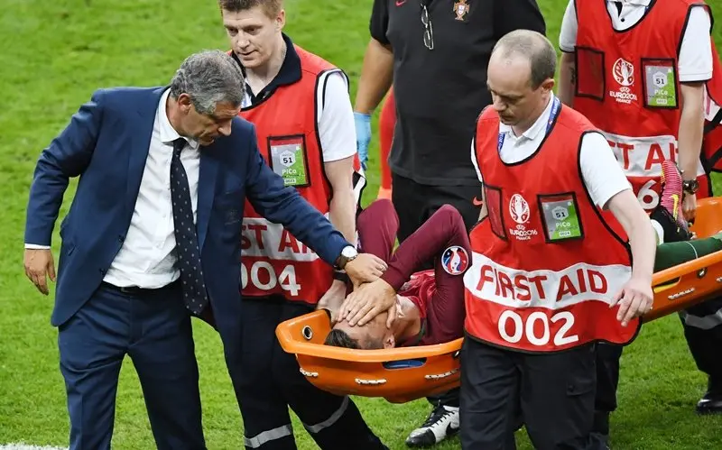 Cristiano Ronaldo lesi&oacute;n7