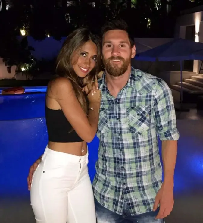Lionel Messi y Antonella Rocuzzo