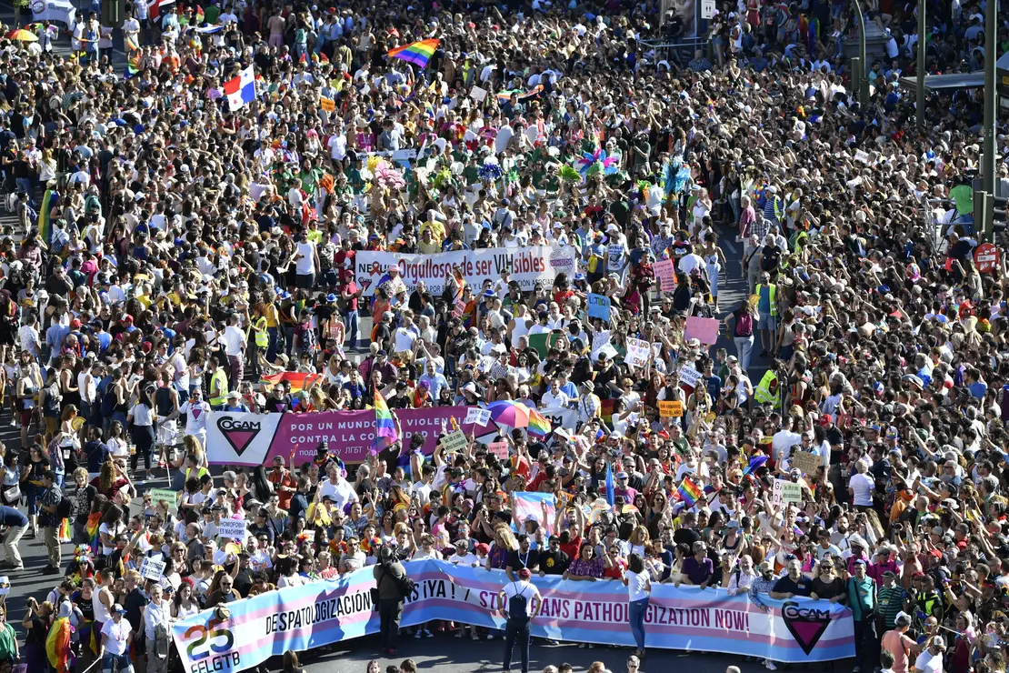 Marcha del orgullo gay en Madrid