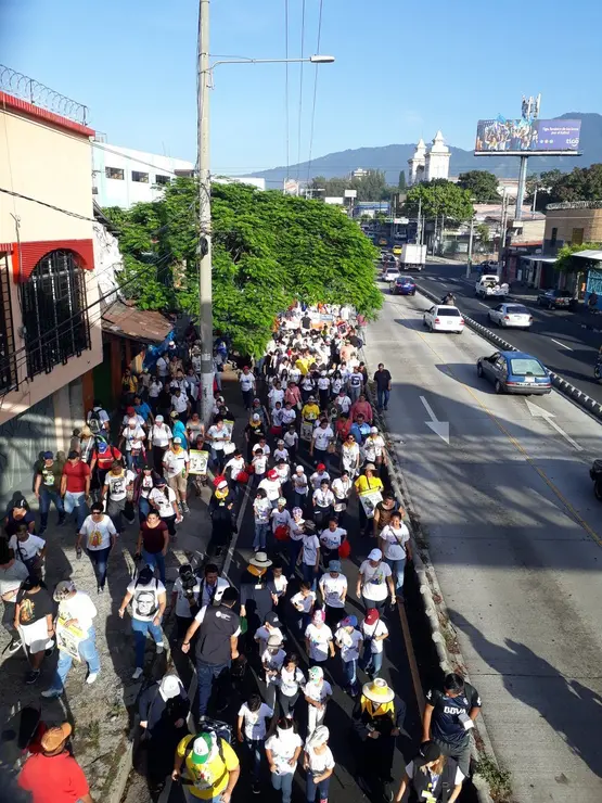 Fieles en la peregrinaci&oacute;n