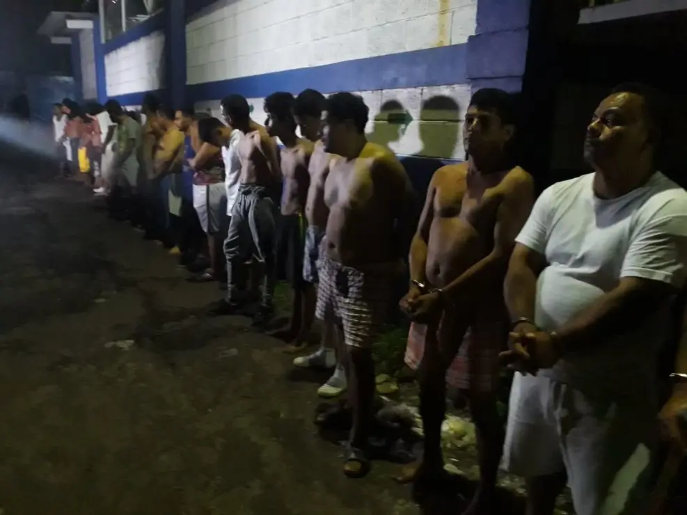 Parte de los capturados