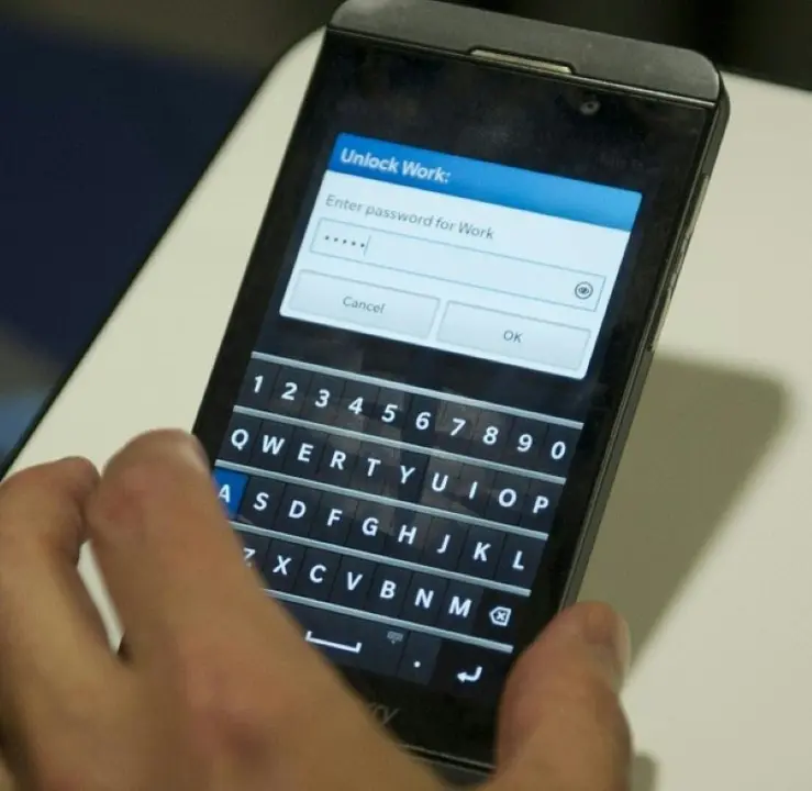 <p>Un Blackberry el 16 de abril de 2013 en Washington</p>