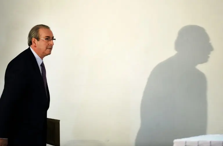 <p>Eduardo Cunha el 21 de junio de 2016 en Brasilia</p>