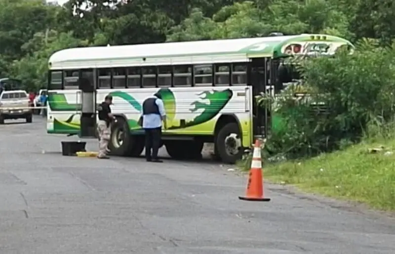 homicidio en bus san vicente