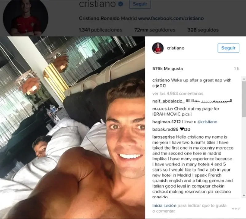 Cristiano de vacaciones