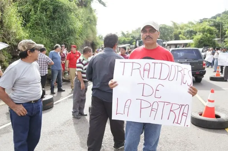 Pobladores de Nueva Trinidad.