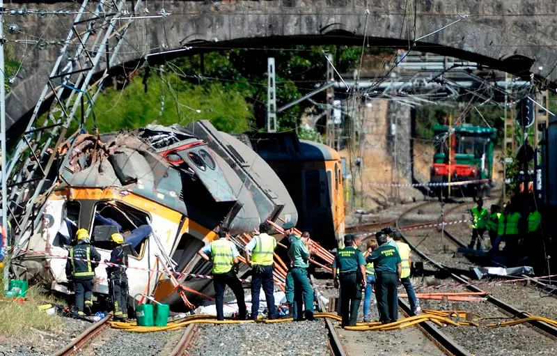 Accidente de tren Espa&ntilde;a