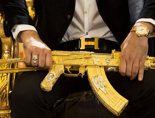 Armas de narcotraficante