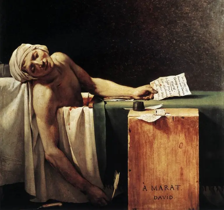 Marat fue uno de los iconos de la Revoluci&oacute;n Francesa.