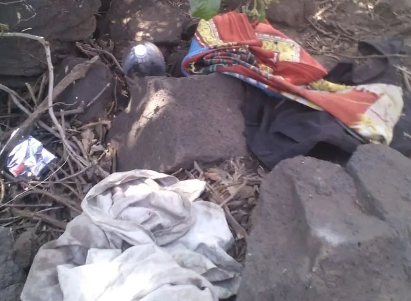 Guarida desmantelada hoy en Izalco