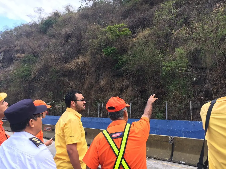 Supervisi&oacute;n en carretera a Los Chorros
