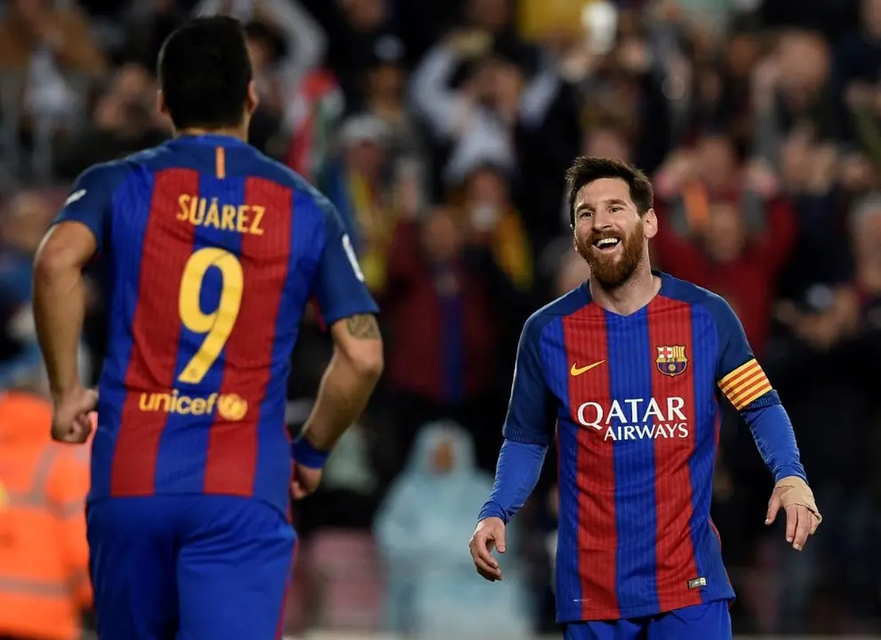 Lionel Messi y Luis Su&aacute;rez