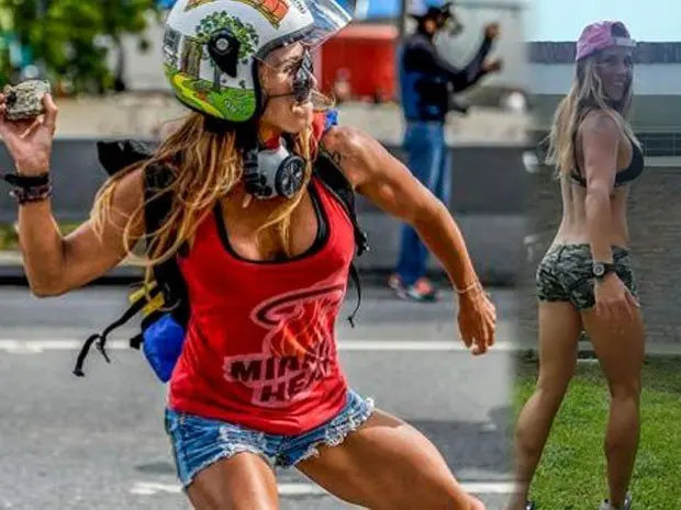 Noticia-179200-modelo-bautizada-como-mujer-maravilla-protesta-contra-nicolas-maduro