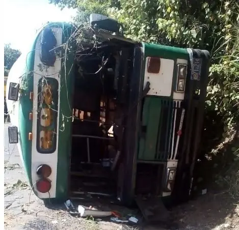 Accidente de bus ruta 202