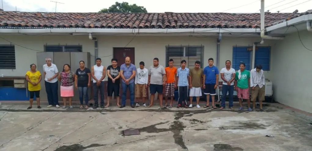 18 detenidos en San Vicente