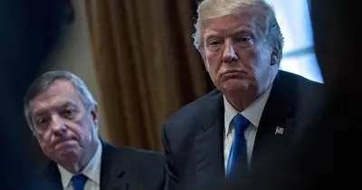 Senador Dick Durbin con Donald Trump