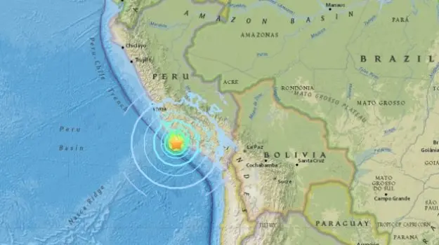 Terremoto en Per&uacute;