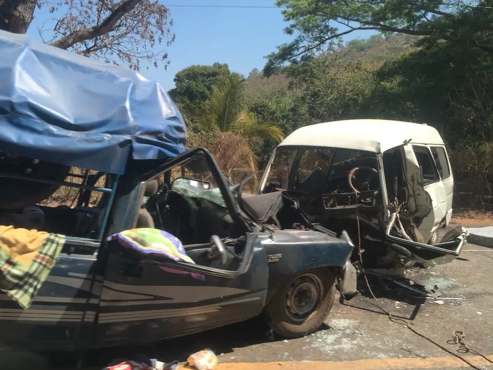 Accidente de tr&aacute;nsito en Jucuapa