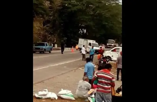 Accidente de tr&aacute;nsito en San Carlos Lempa