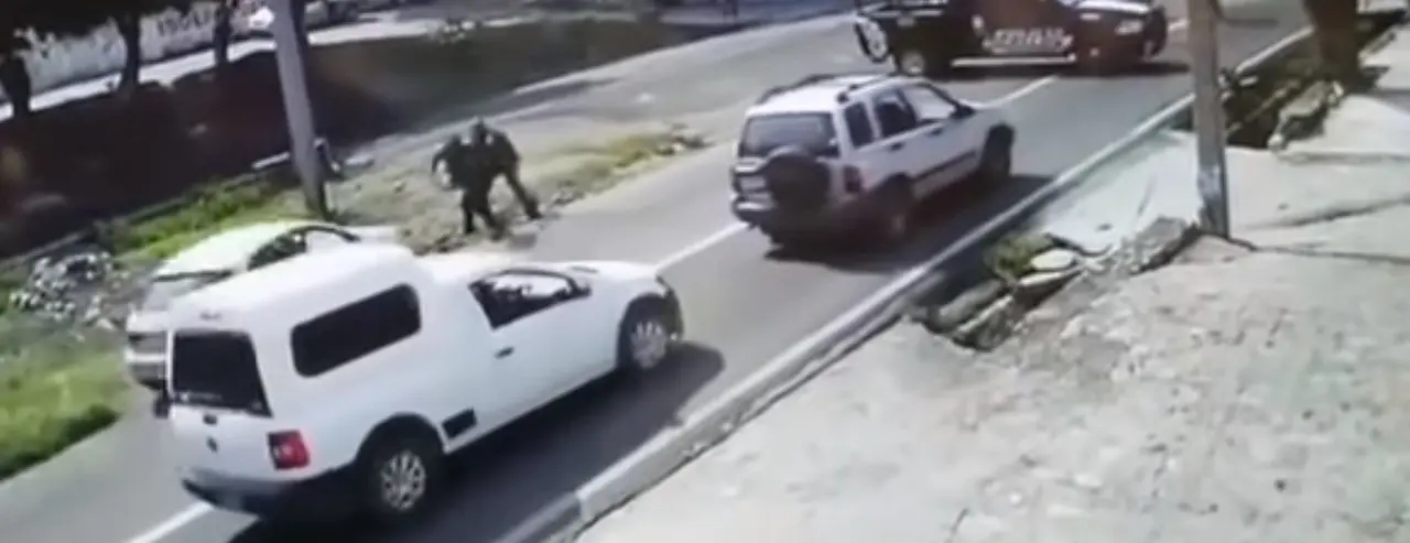 Captura de panatalla polic&iacute;as aropellados en M&eacute;xico