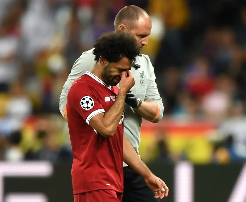 Lesi&oacute;n de Mohamed Salah