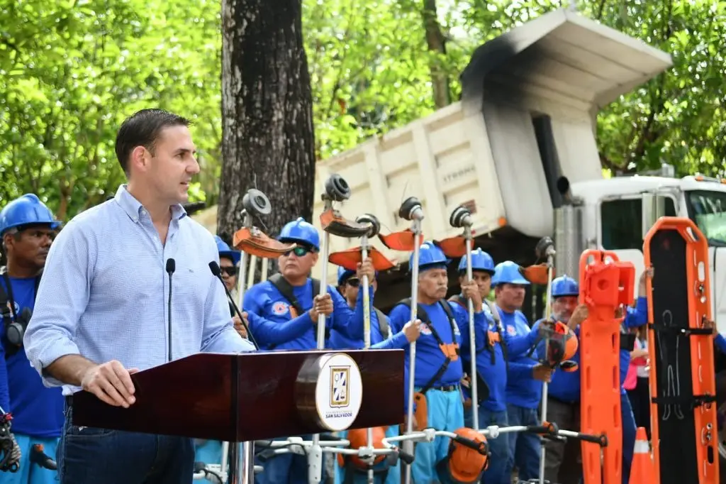 Foto tomada del Twitter de la Alcald&iacute;a de San Salvador