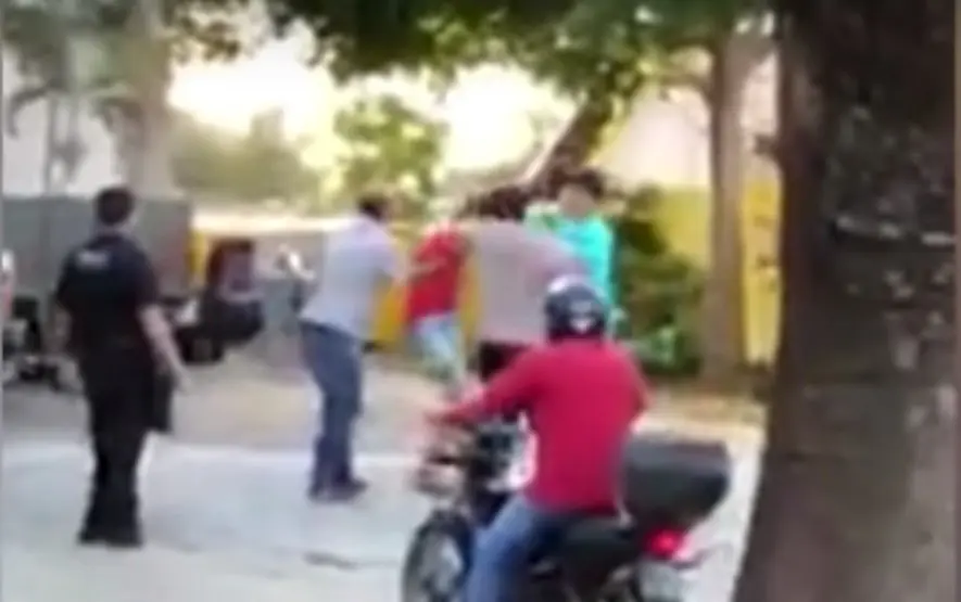 peru hombre golpeado