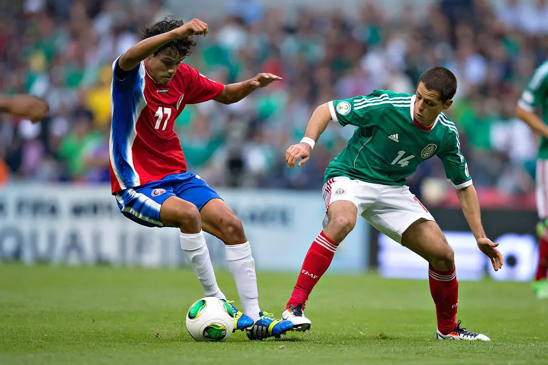 Ciudad de M&eacute;xico 11 de Junio de 2013. durante el partido de las eliminatorias rumbo al mundial de Brasil 2014, entre la selecci&oacute;n nacional de M&eacute;xico y la selecci&oacute;n de Costa Rica, realizado en el estadio Azteca.Foto/Imago7/Etzel Espinosa