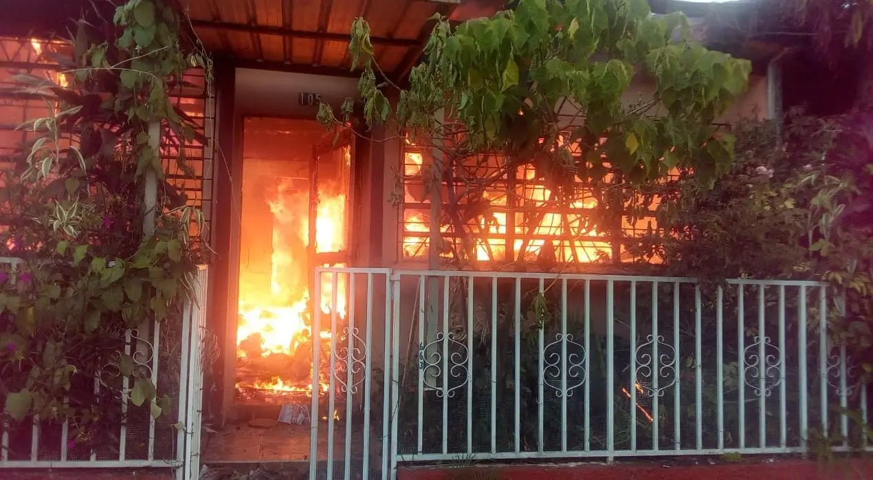 Incendio colonia R&aacute;bida