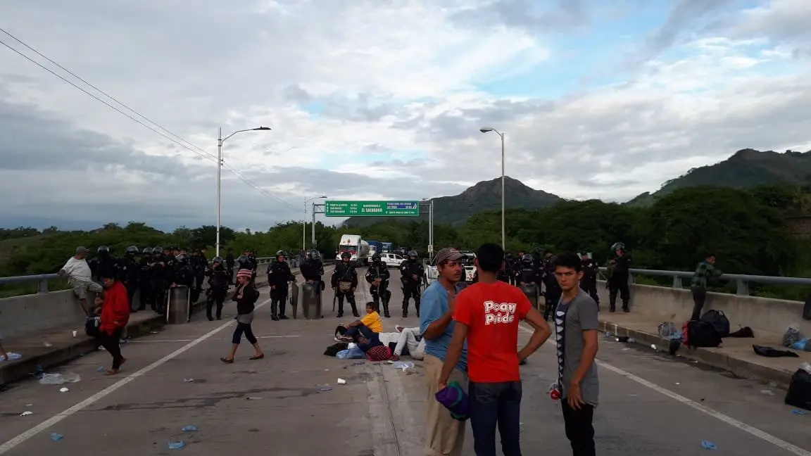 Migrantes hondure&ntilde;os