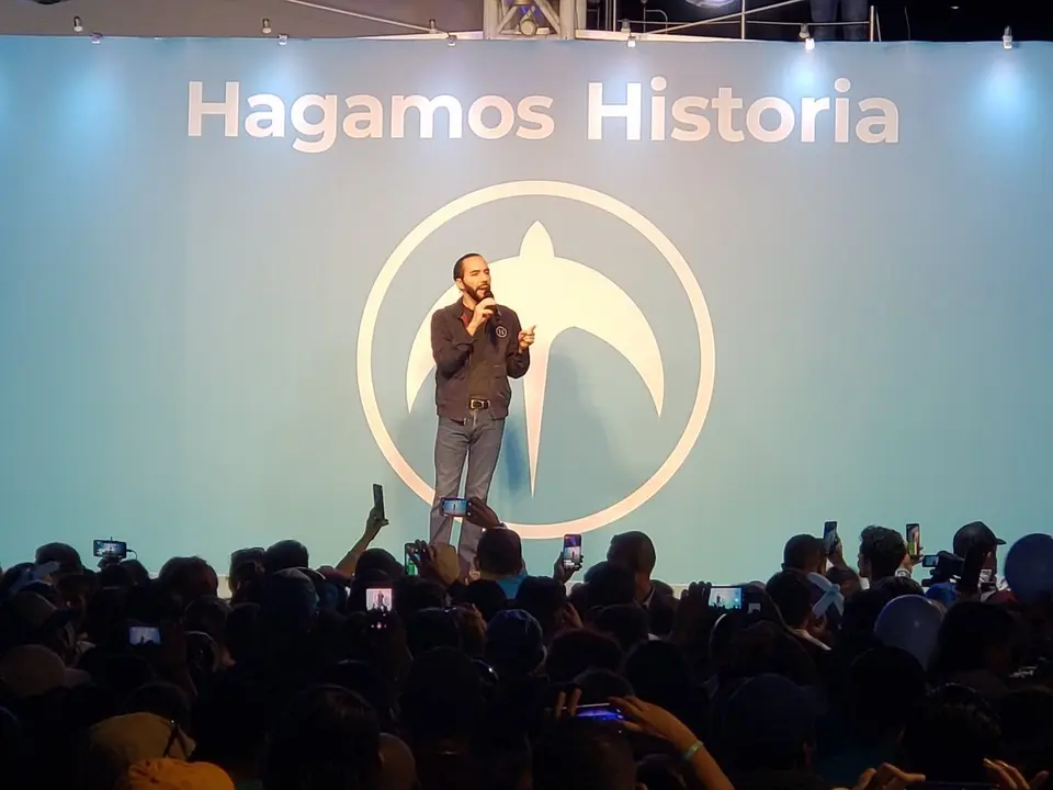 Bukele en Nuevo Cuscatl&aacute;n