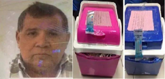 droga ceviche ar&iacute;stides en aeropuerto