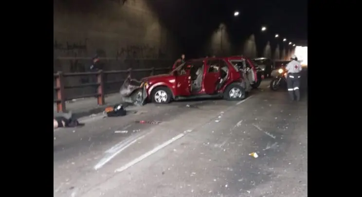 Accidente en t&uacute;nel