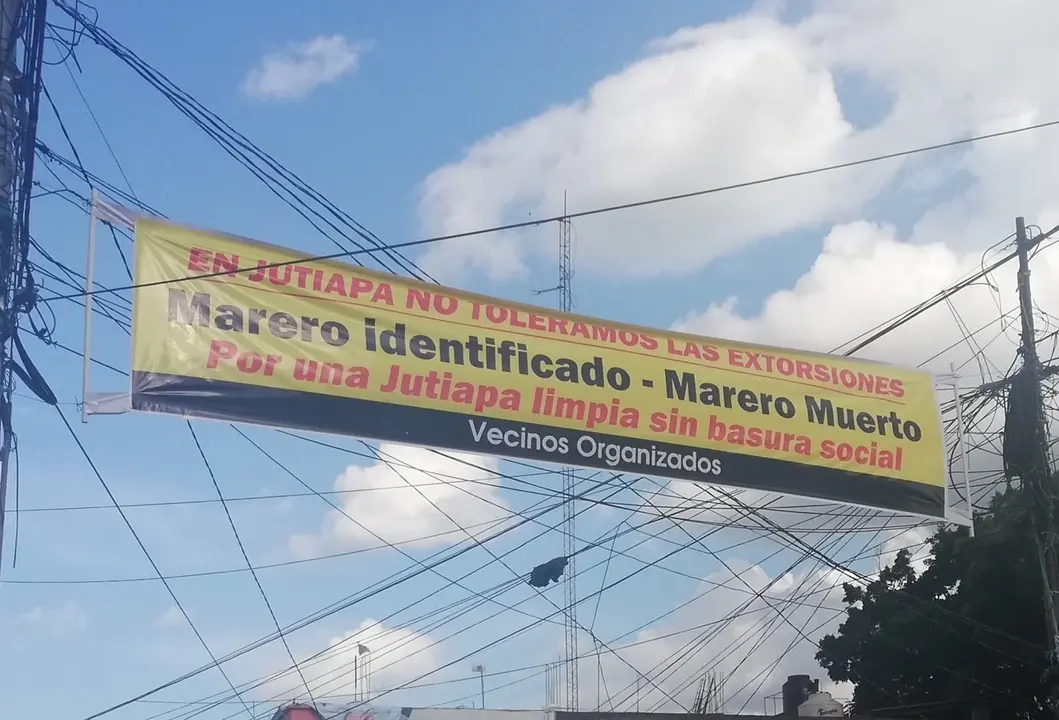 Mensaje contra mareros