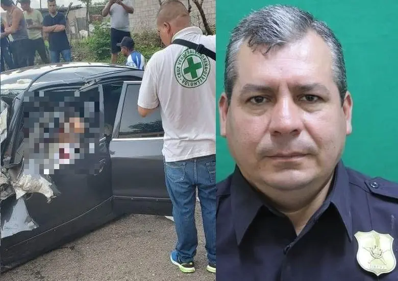 Polic&iacute;a muerto en accidente 1