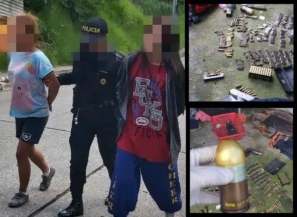 Pandillera salvadore&ntilde;a en Guatemala