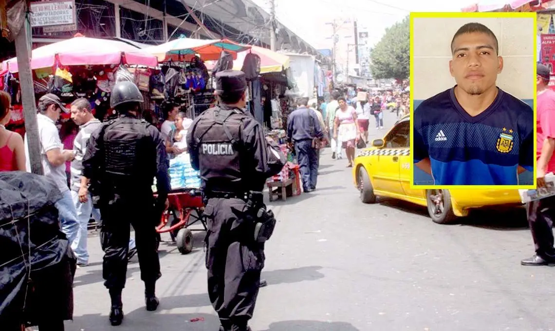 Josu&eacute; Daniel Rodr&iacute;guez C&aacute;rcamo extorsita en Mercado Sagrado Coraz&oacute;n 2