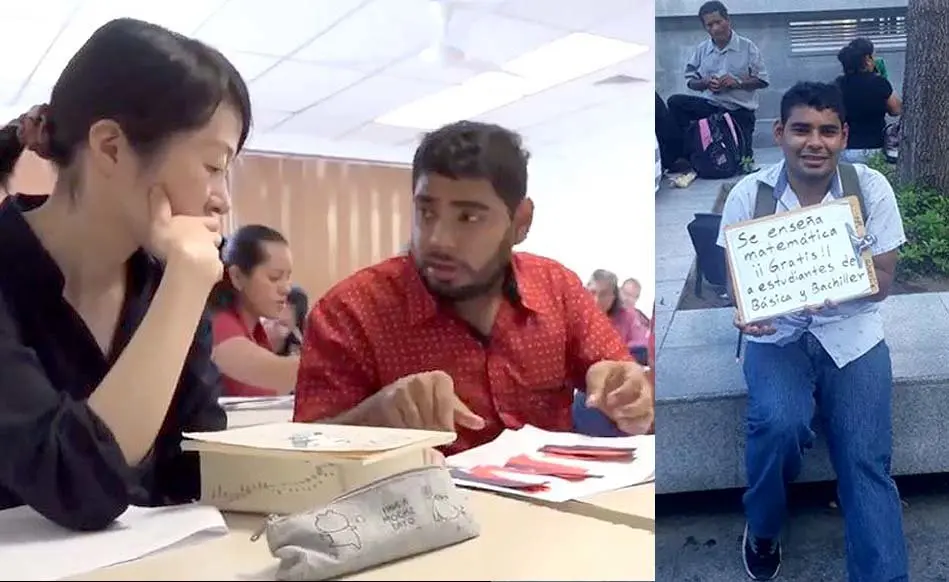 Carlos Maravilla ense&ntilde;a gratis matem&aacute;tica a los estudiantes 5