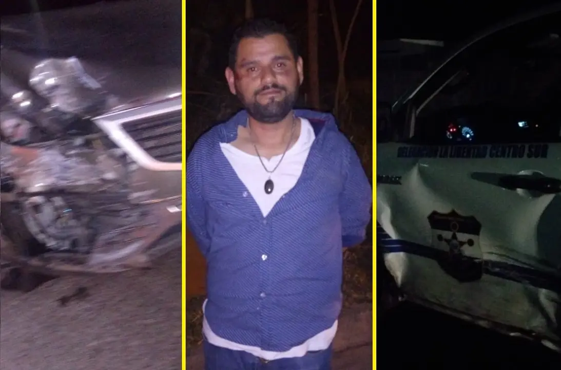 Bolo que se estrell&oacute; contra patrulla