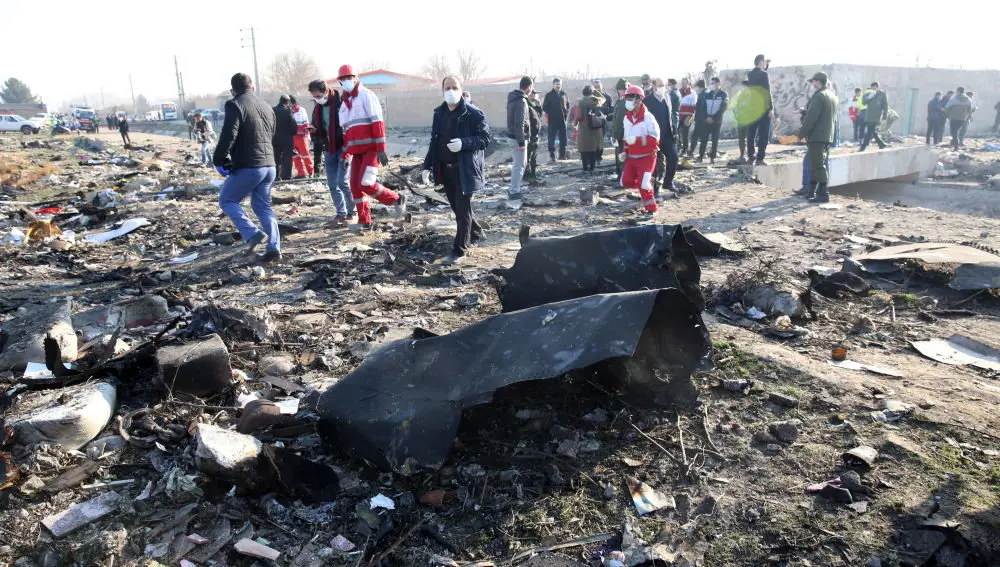 Avi&oacute;n ca&iacute;do en Ir&aacute;n