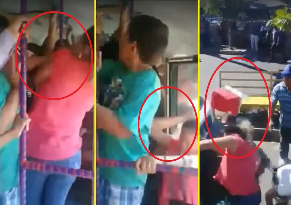 Pelea de mujeres en Zacatecoluca