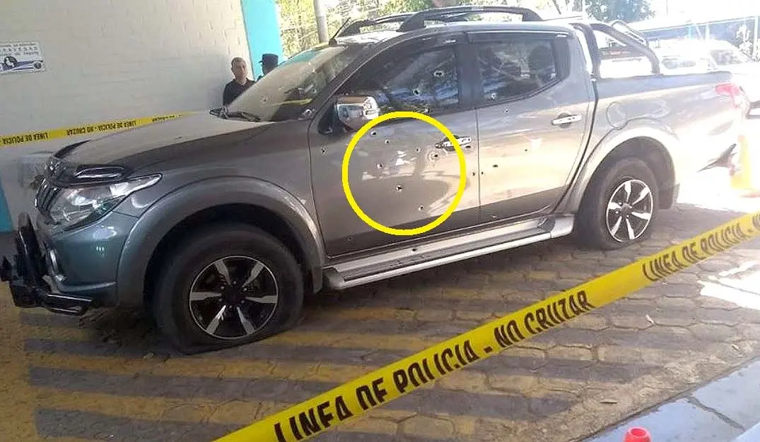 Carro ametrallado en Metap&aacute;n en intento de asalto