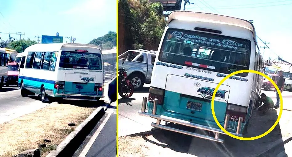 Microb&uacute;s ruta 41-A queda atorado en bulevar del Ej&eacute;rcito 4